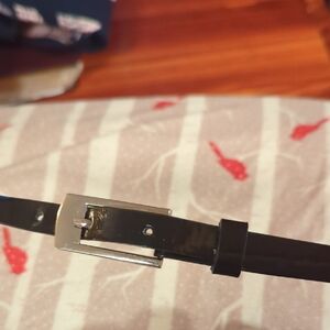 Women's Black Leather Belt